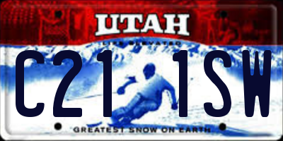 UT license plate C211SW