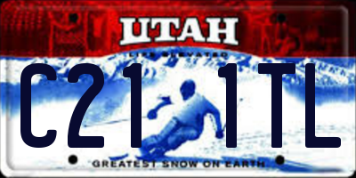 UT license plate C211TL