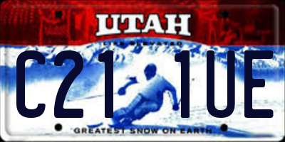UT license plate C211UE