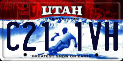 UT license plate C211VH