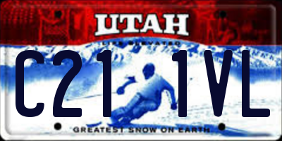 UT license plate C211VL