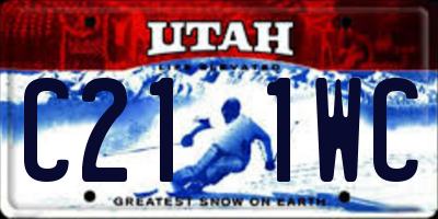 UT license plate C211WC