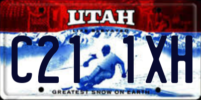 UT license plate C211XH