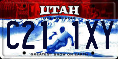 UT license plate C211XY