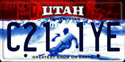 UT license plate C211YE