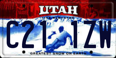 UT license plate C211ZW