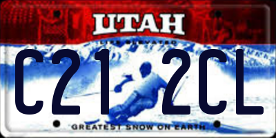 UT license plate C212CL