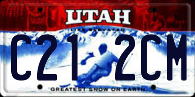 UT license plate C212CM