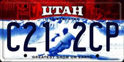 UT license plate C212CP