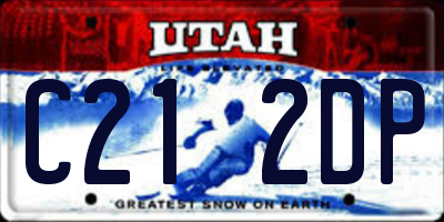 UT license plate C212DP