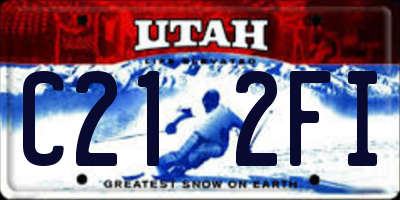 UT license plate C212FI