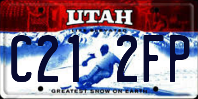 UT license plate C212FP