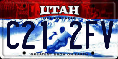 UT license plate C212FV