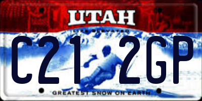 UT license plate C212GP