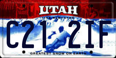UT license plate C212IF