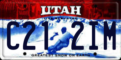 UT license plate C212IM
