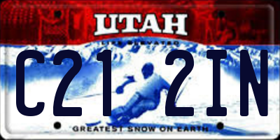 UT license plate C212IN