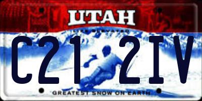 UT license plate C212IV