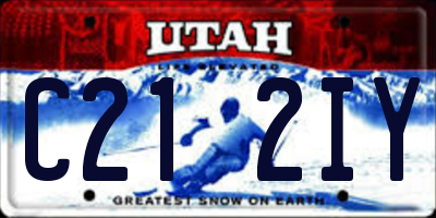 UT license plate C212IY