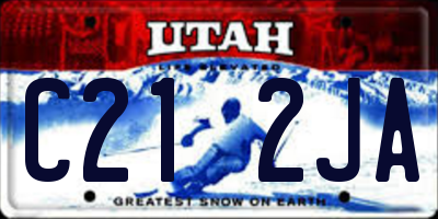 UT license plate C212JA