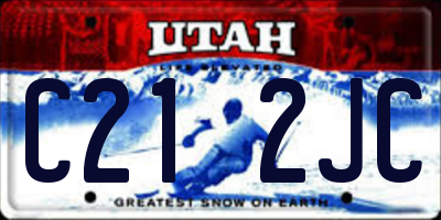 UT license plate C212JC