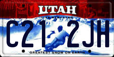 UT license plate C212JH