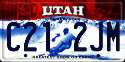 UT license plate C212JM