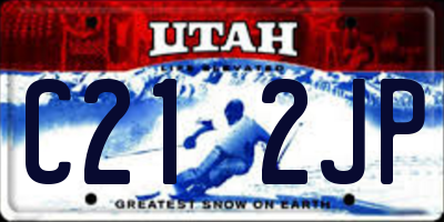 UT license plate C212JP