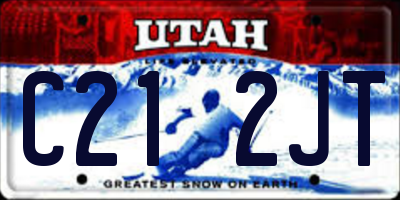 UT license plate C212JT