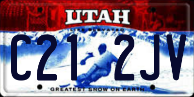 UT license plate C212JV