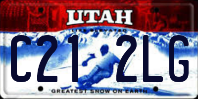 UT license plate C212LG