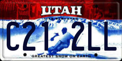 UT license plate C212LL