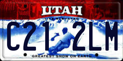 UT license plate C212LM