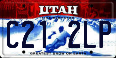 UT license plate C212LP