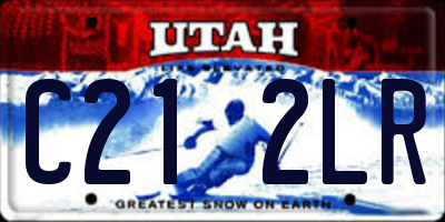 UT license plate C212LR