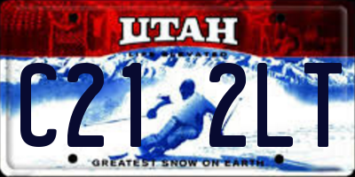 UT license plate C212LT