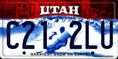 UT license plate C212LU