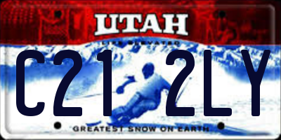 UT license plate C212LY