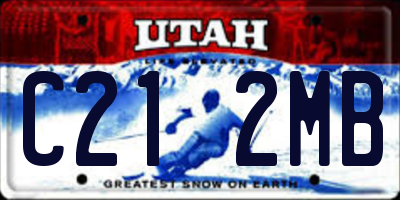 UT license plate C212MB