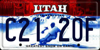 UT license plate C212OF