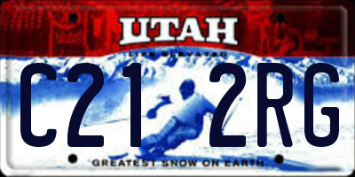 UT license plate C212RG
