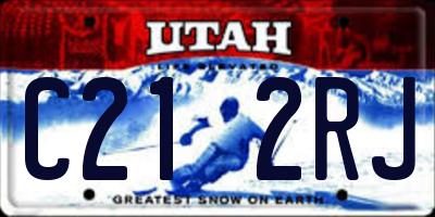 UT license plate C212RJ