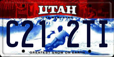 UT license plate C212TI