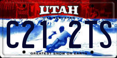 UT license plate C212TS