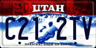 UT license plate C212TV