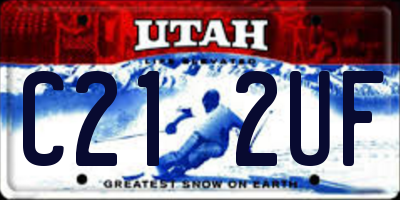 UT license plate C212UF