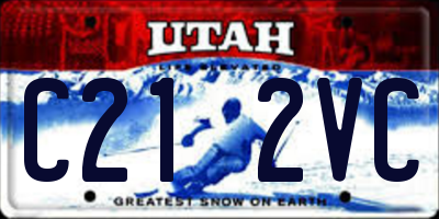 UT license plate C212VC