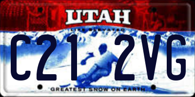 UT license plate C212VG