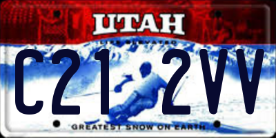UT license plate C212VV