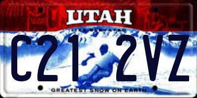 UT license plate C212VZ